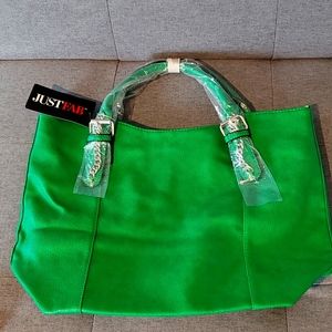 NEW! Kelly Green JustFab Purse